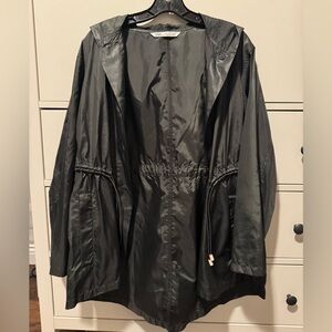 Zara Elegant Black Trench Coat